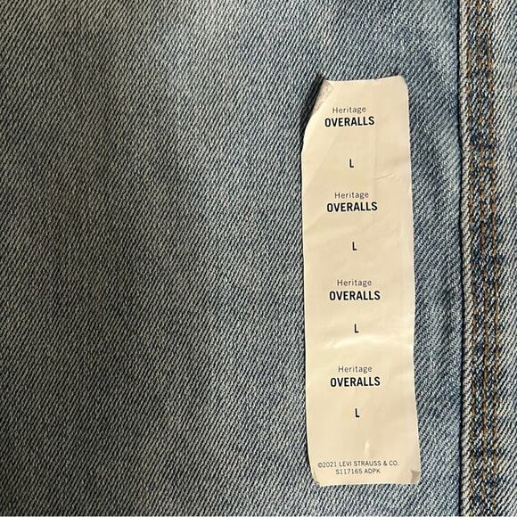 Signature by Levi Strauss Heritage Blue Denim Overalls - Picture 11 of 14